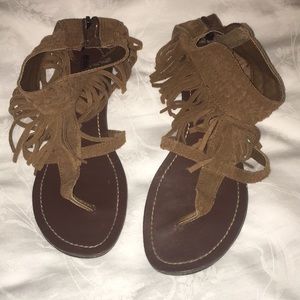 Minnetonka brown sandals